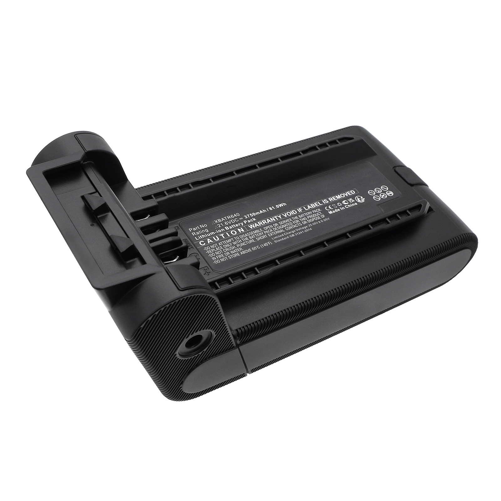 Synergy Digital Vacuum Cleaner Battery, Compatible with Shark XBATR640 Vacuum Cleaner Battery (Li-ion, 21.6V, 3750mAh)