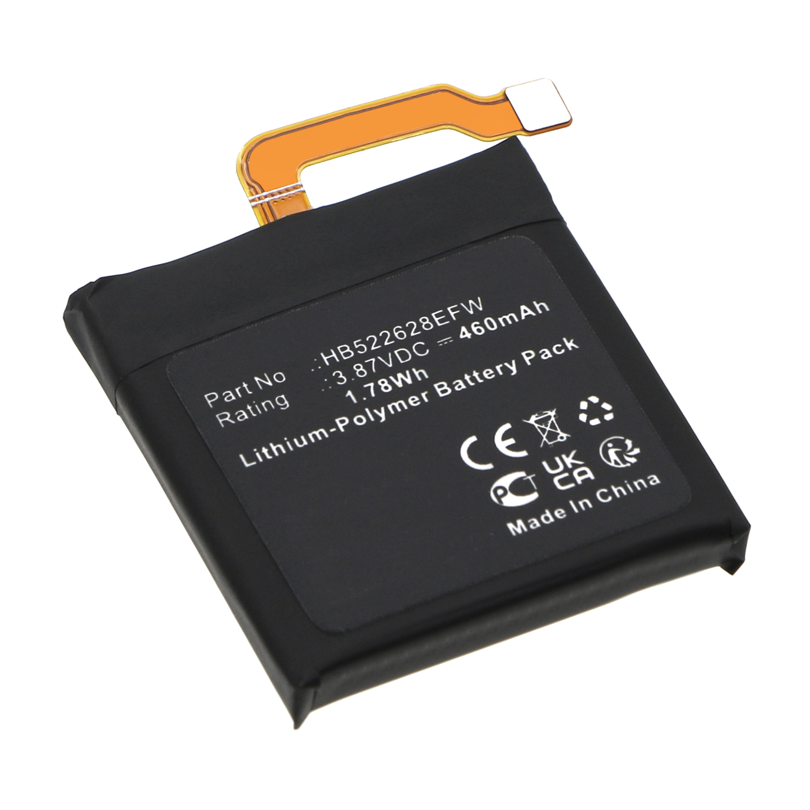 Synergy Digital Smartwatch Battery, Compatible with Honor HB522628EFW Smartwatch Battery (Li-Pol, 3.87V, 460mAh)